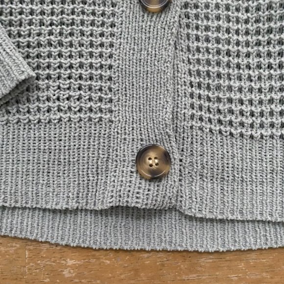 Moon & Madison Sage Green Cardigan Size Medium - Picture 7 of 10